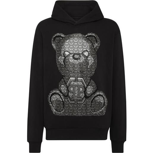 Philipp Plein felpa con cappuccio - nero