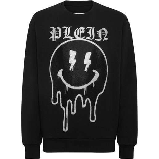 Philipp Plein felpa con strass smile - nero