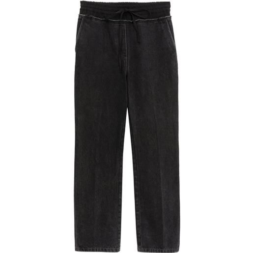 3.1 Phillip Lim pantaloni dritti con coulisse - nero
