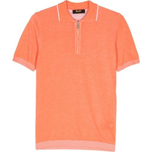 Moorer maglione coty-vcr stile polo - arancione