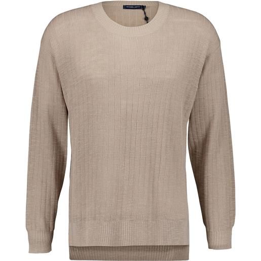 Frescobol Carioca maglione girocollo a coste - toni neutri