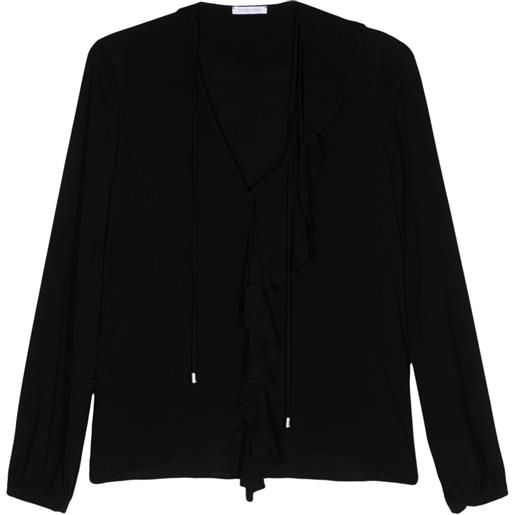 Patrizia Pepe blusa con ruches - nero