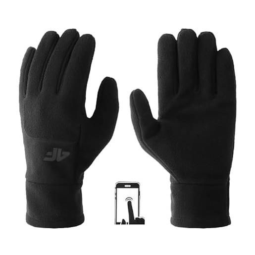 4F gloves cas u040 deep black unisex adulti m