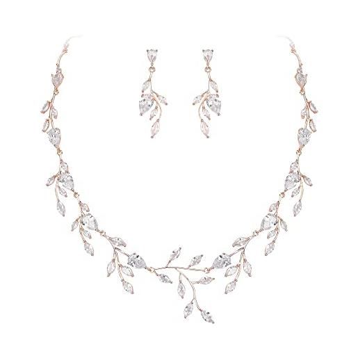 Set Gioielli Donna In Argento S925 Con Zirconia Cubica – Collana, Orecchini E Anello Solitario Brillante, Eleganza Quotidiana - 2