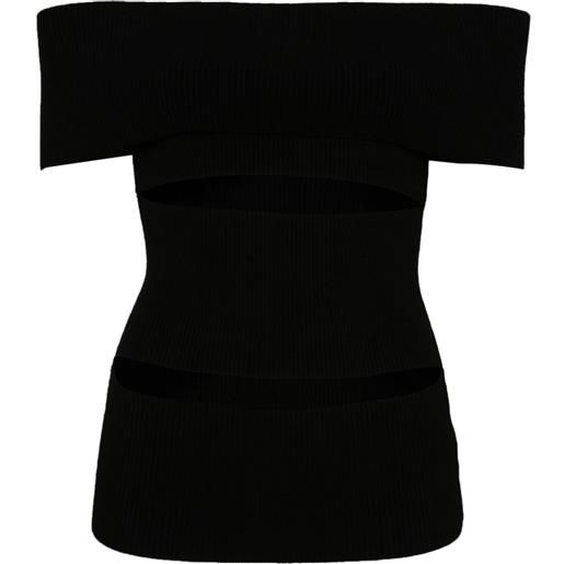 Peter Do top con dettaglio cut-out - nero