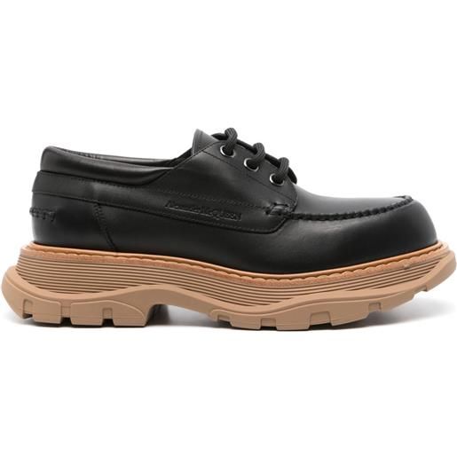 Alexander McQueen derby con logo - nero
