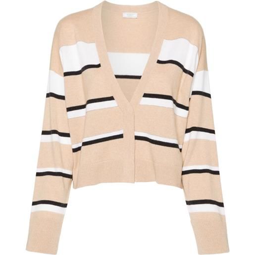 Peserico cardigan con decorazione - toni neutri