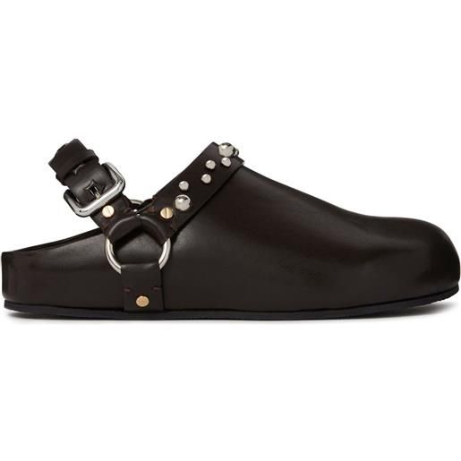Stella McCartney clogs elyse con borchie - marrone