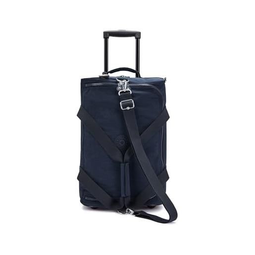 Kipling teagan us borsone piccolo con ruote, carry on, blue bleu 2 (blu)
