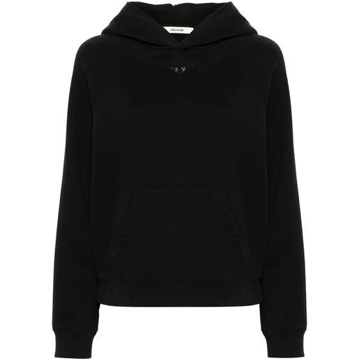 Zadig&Voltaire felpa georgy con cappuccio - nero
