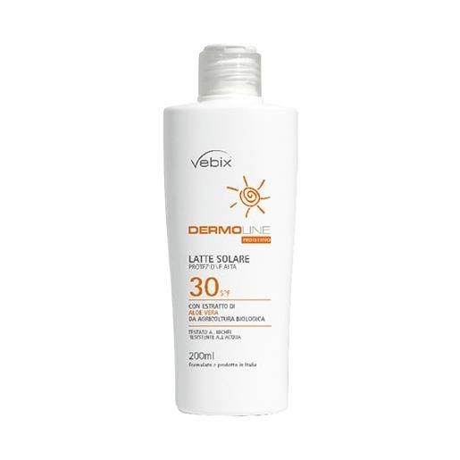 Vebix dermoline latte spf30 200ml - 200ml