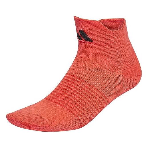 adidas unisex - adulto performance designed for sport ankle socks, bright red/black, 45-48