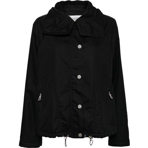 CHANEL Pre-Owned - giacca sport line con cappuccio 2002 - donna - poliestere/cotone/poliuretano - 40 - nero