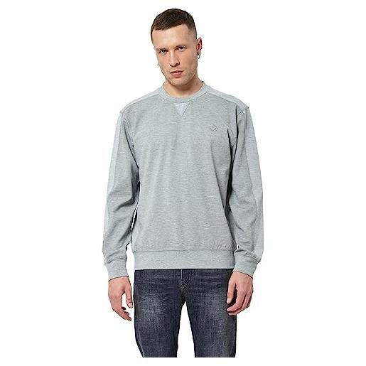 Kaporal nateo felpa con cappuccio, grigio medio, s uomo