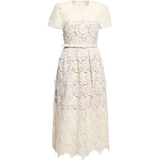 SELF-PORTRAIT vestito midi in pizzo