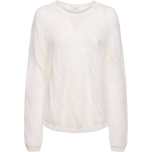 FORTE_FORTE maglia in misto mohair a trecce
