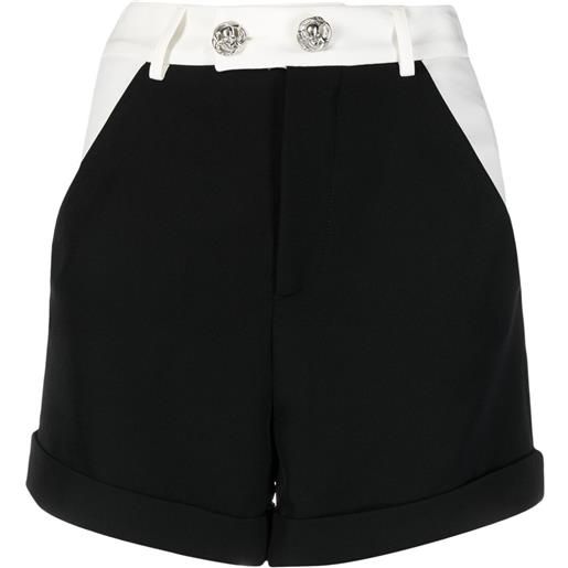 Philipp Plein shorts bicolore cady - nero