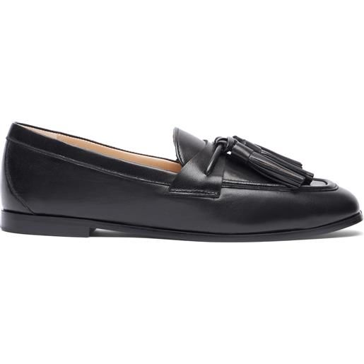 Stuart Weitzman lindi tassel loafer black