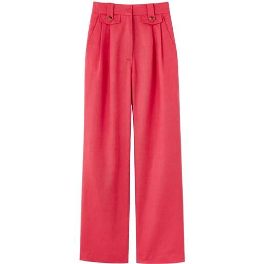 DESTREE pantaloni charlotte a gamba ampia - rosa