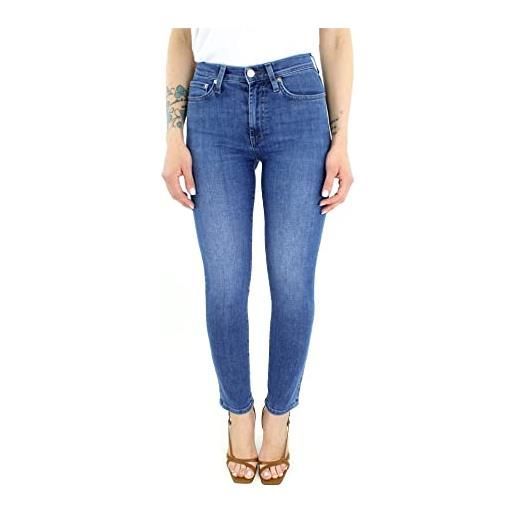 ROY ROGERS pantalone jeans donna flo high p22rnd207d364a133 blu original pe 2022 taglia us 29 colore blu