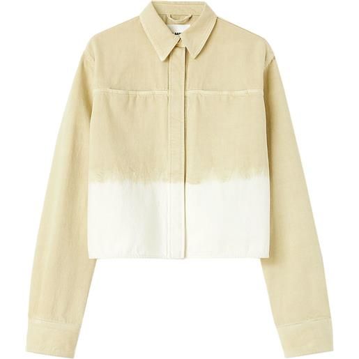 Jil Sander gonna denim con effetto sfumato - toni neutri