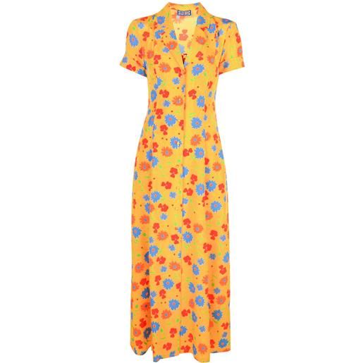 Lhd abito lungo a fiori - giallo