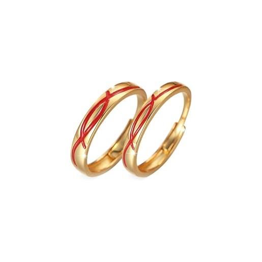 Epinki Oro 18K Anello Donna e Uoo Anelli Proposta atrionio Diaante