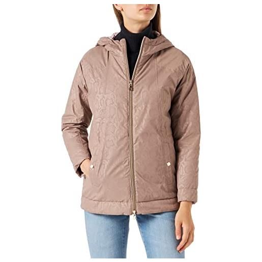 Geox w doralea giacca, black, 44 da donna