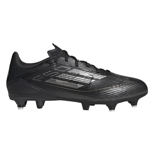 adidas unisex - adulto f50 league football boots soft ground, core black/iron met. /lucid red, 43 1/3 eu