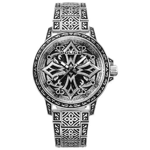 Police Orologio classico PEWJG2110701, Nero, misura unica, Bracciale