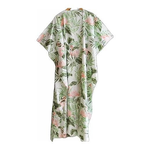 Vestito Da Mare Abito Caftano Estivo Donna Con Ricami