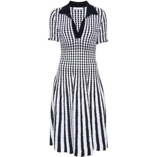 Antonino Valenti abito midi a righe - blu