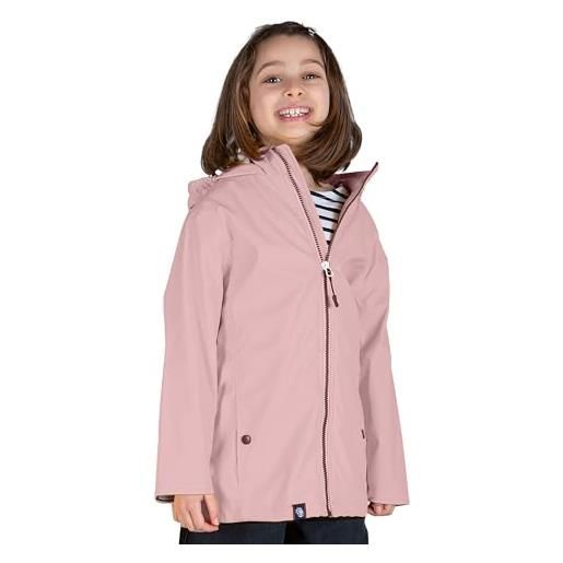 Breizh Ocean - impermeabile bambino ragazzo o ragazza, da 1 a 14 anni, marchio francese lannion, giacca impermabile bambino con interno a righe con cappuccio elasticizzato - disponibili taglie grandi