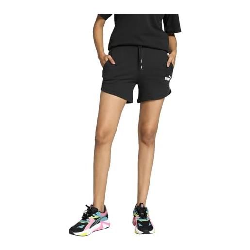 PUMA ess 5'' tape shorts - pantaloncini in maglia adulti unisex, PUMA black, 677924