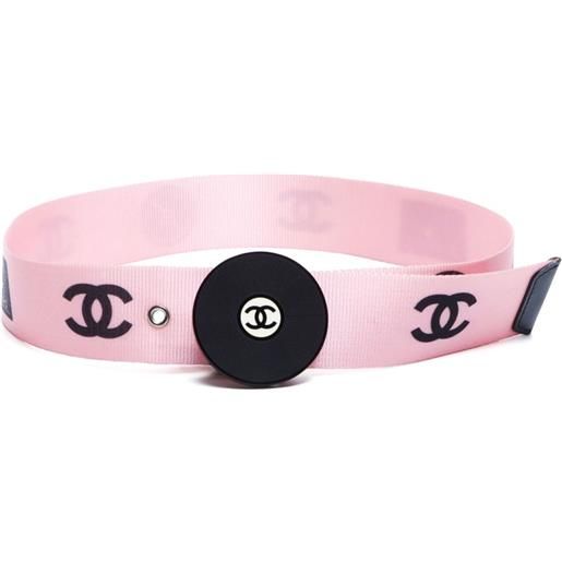 CHANEL Pre-Owned - cintura record cc anni 2000 - donna - poliestere - taglia unica - rosa