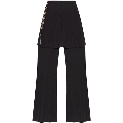 By Malene Birger pantaloni bolone a gamba ampia - nero