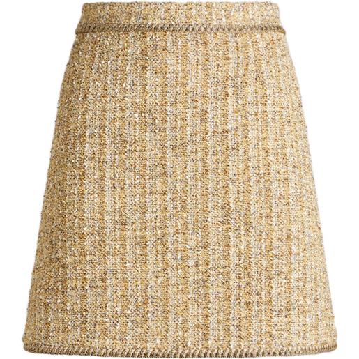 ETRO minigonna a vita alta - giallo