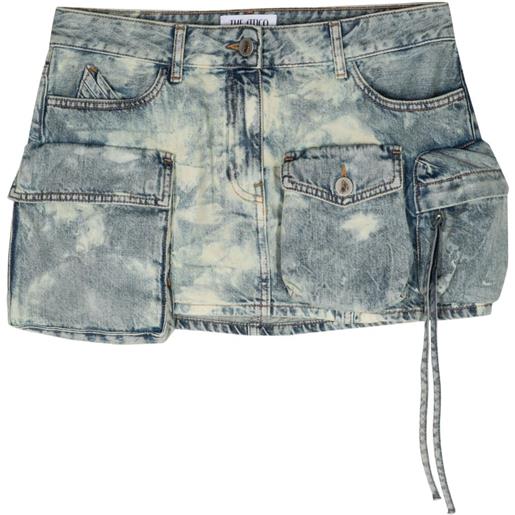 The Attico minigonna fay con effetto schiarito - blu