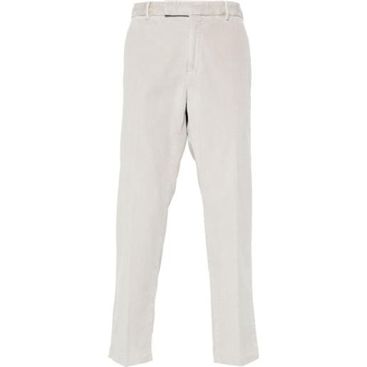 PT Torino pantaloni a coste con vita media - toni neutri