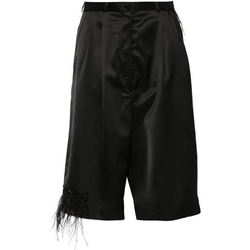 Almaz shorts sartoriali con decorazione - nero