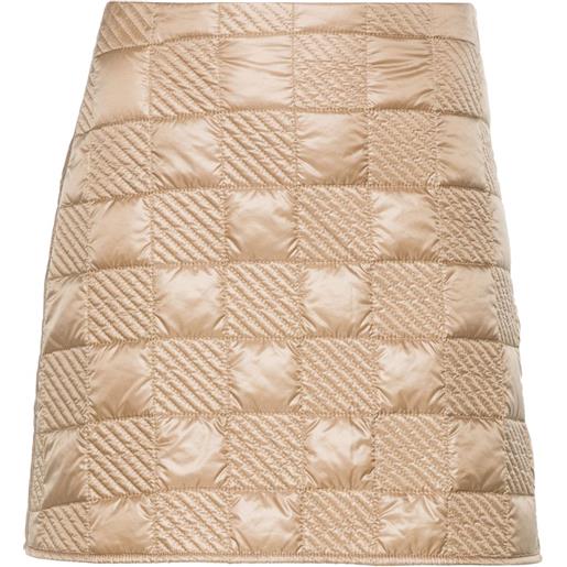 Moncler minigonna con applicazione - marrone
