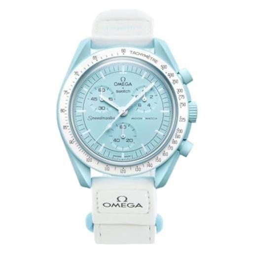 Swatch omega x moon mission to uranus speedmaster blue - nuovo, blu, moderno