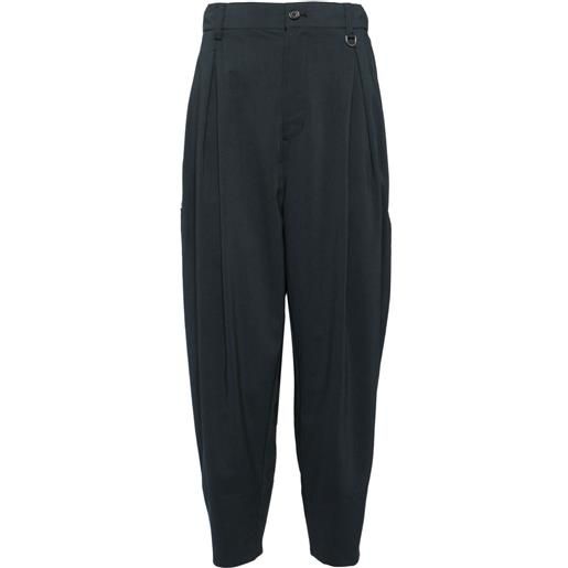 SONGZIO pantaloni affusolati con pieghe - grigio