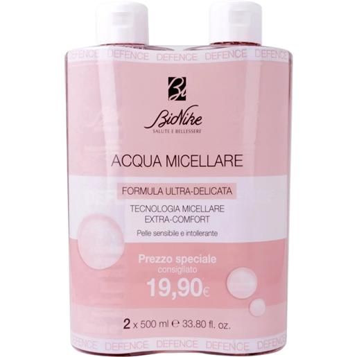 Bionike defence bipacco acqua micellare 2 flaconi da 500ml