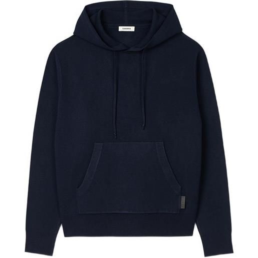 SANDRO felpa con cappuccio - blu