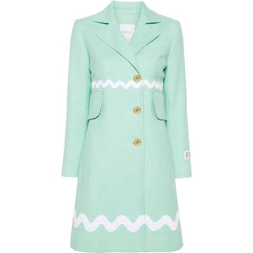 Patou cappotto wave - verde