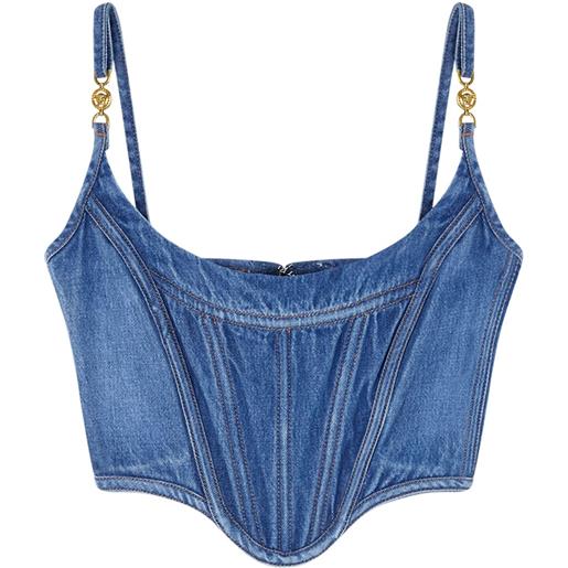 Versace corsetto medusa '95 denim - blu
