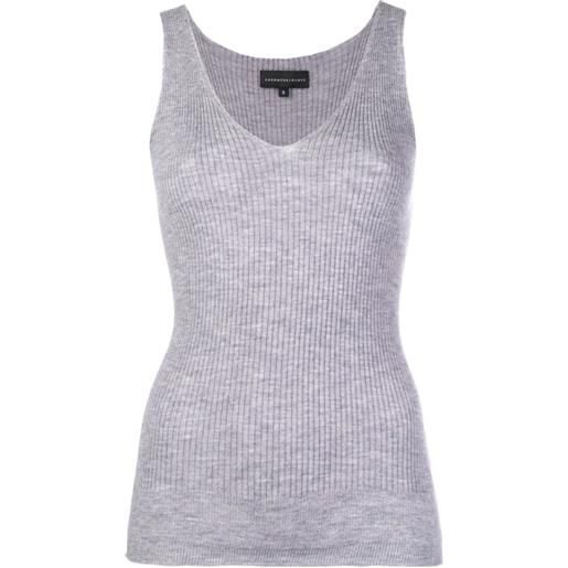 Cashmere In Love canotta tibi - grigio