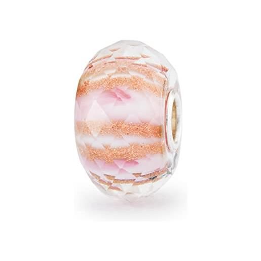 Trollbeads melodia in vetro rosa tglbe-30100, misura unica, vetro, vetro