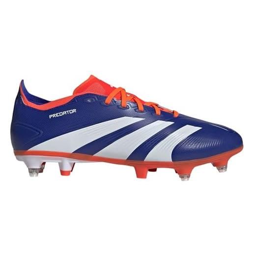 adidas unisex league football boots soft ground, lucid blue/cloud white/solar red, 46 2/3 eu